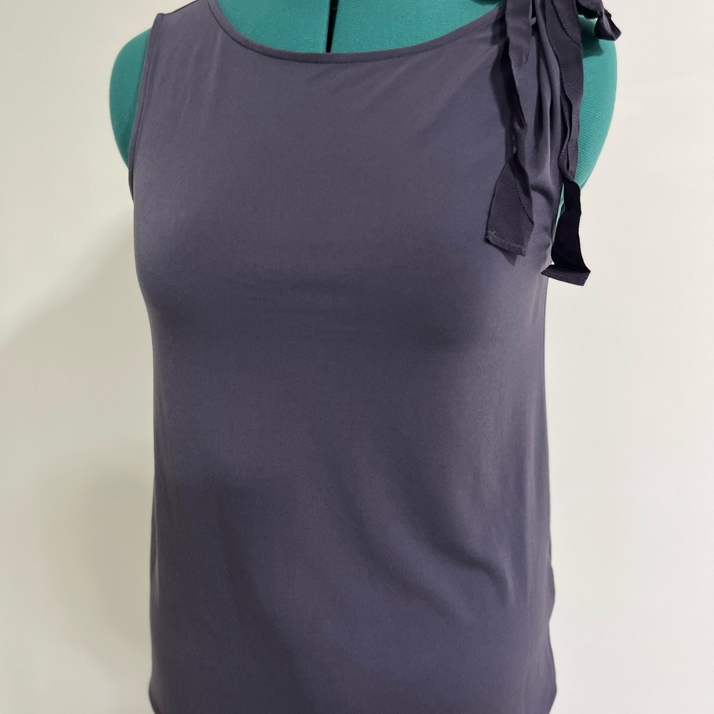 Banana Republic Purple Tank Top with Ribbon Detail